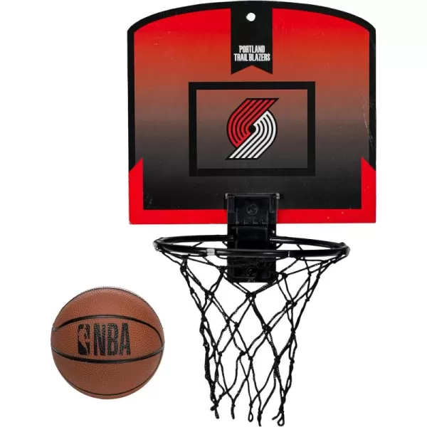 Franklin Sports NBA Mini Over the Door Basketball Hoop  Kids Indoor Mini Basketball Hoop with Basketball  NBA Fan Shop Mini Hoop for Bedroom  Office  Over the Door Mini Hoop SetPortland Trail Blazers