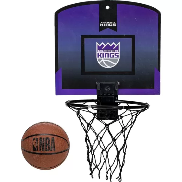 Franklin Sports NBA Mini Over the Door Basketball Hoop  Kids Indoor Mini Basketball Hoop with Basketball  NBA Fan Shop Mini Hoop for Bedroom  Office  Over the Door Mini Hoop SetSacramento Kings
