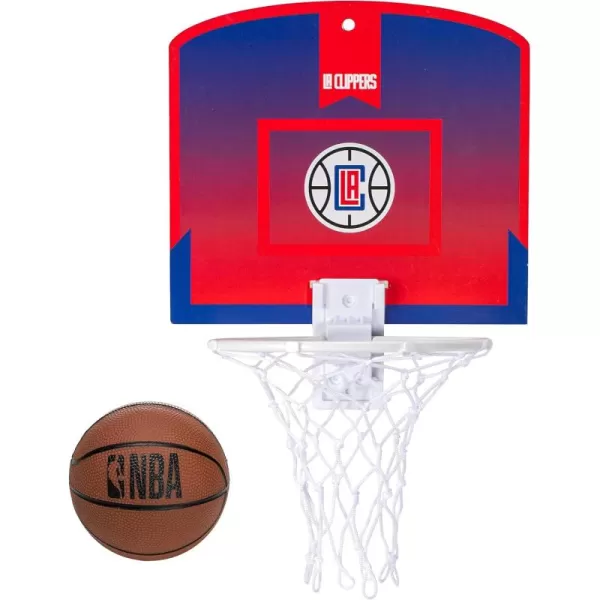 Franklin Sports NBA Mini Over the Door Basketball Hoop  Kids Indoor Mini Basketball Hoop with Basketball  NBA Fan Shop Mini Hoop for Bedroom  Office  Over the Door Mini Hoop SetLos Angeles Clippers