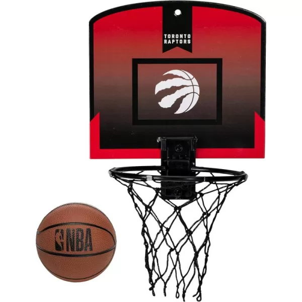 Franklin Sports NBA Mini Over the Door Basketball Hoop  Kids Indoor Mini Basketball Hoop with Basketball  NBA Fan Shop Mini Hoop for Bedroom  Office  Over the Door Mini Hoop SetToronto Raptors