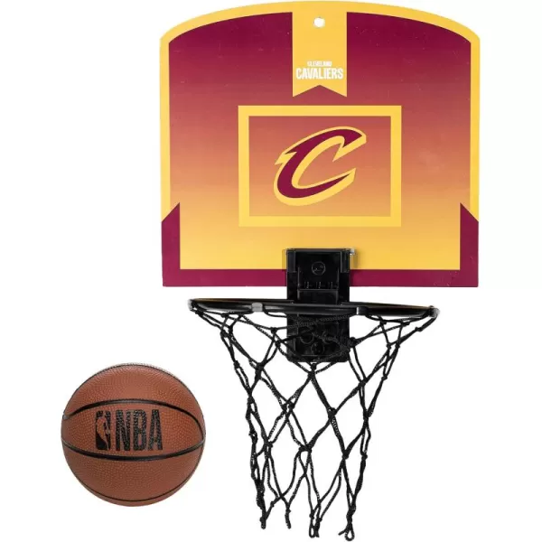 Franklin Sports NBA Mini Over the Door Basketball Hoop  Kids Indoor Mini Basketball Hoop with Basketball  NBA Fan Shop Mini Hoop for Bedroom  Office  Over the Door Mini Hoop SetCleveland Cavaliers