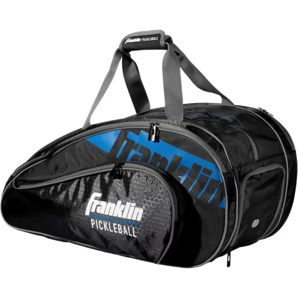 Franklin Sports Pickleball Paddle Bag  Pro Series Pickleball Bags for Paddles Pickleballs Gear  Equipment  Pickleball Paddle Bags for Men  Women  Perfect for Gear  AccessoriesBlackBlue