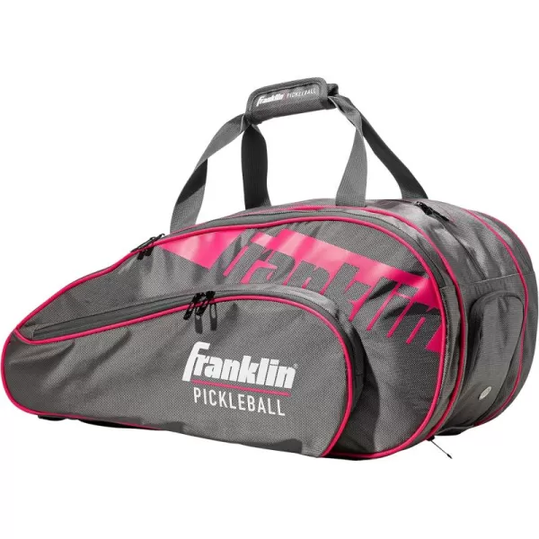 Franklin Sports Pickleball Paddle Bag  Pro Series Pickleball Bags for Paddles Pickleballs Gear  Equipment  Pickleball Paddle Bags for Men  Women  Perfect for Gear  AccessoriesGrayPink