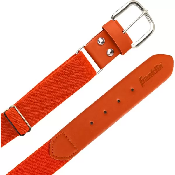Franklin Sports Youth Boys  Girls Adjustable Belts for Baseball  Softball Pants22 to 48quot WaistOrange