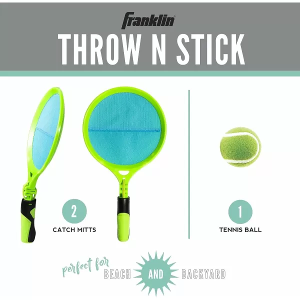Franklin Sports Handheld Toss Games  Fun Kids Beach  Backyard Game SetThrow N Stick