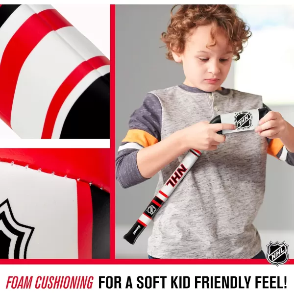 Franklin Sports NHL Kids Hockey Stick ampamp Ball Set Soft Sport Technology 245 in for Ages 3