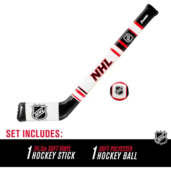 Franklin Sports NHL Kids Hockey Stick ampamp Ball Set Soft Sport Technology 245 in for Ages 3