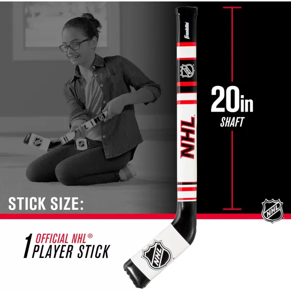 Franklin Sports NHL Kids Hockey Stick ampamp Ball Set Soft Sport Technology 245 in for Ages 3
