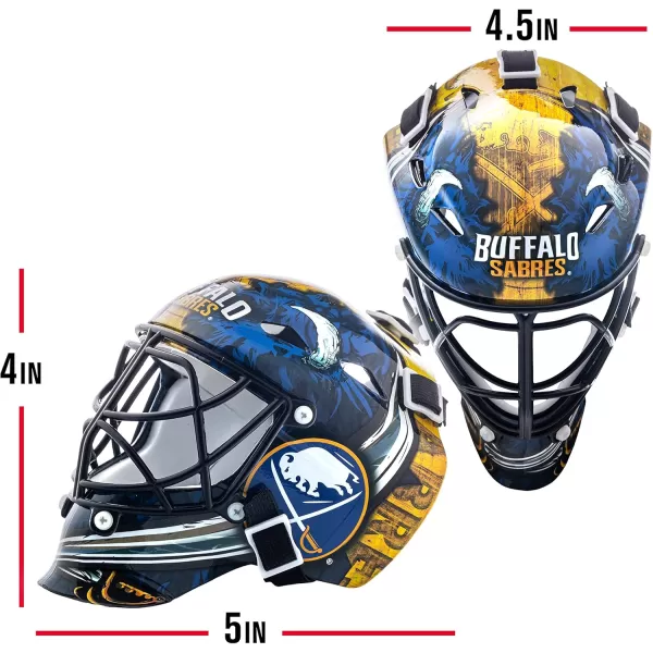 Franklin Sports NHL Team Logo Mini Hockey Goalie Mask with Case  Collectible Goalie Mask with Official NHL Logos and ColorsBuffalo Sabres