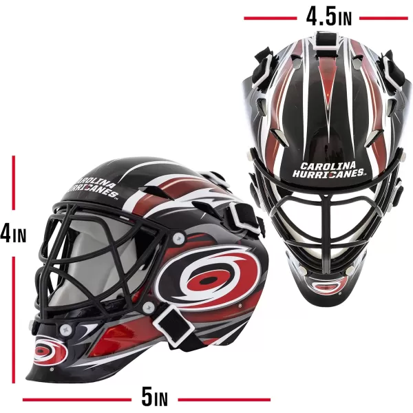 Franklin Sports NHL Team Logo Mini Hockey Goalie Mask with Case  Collectible Goalie Mask with Official NHL Logos and ColorsCarolina Hurricanes