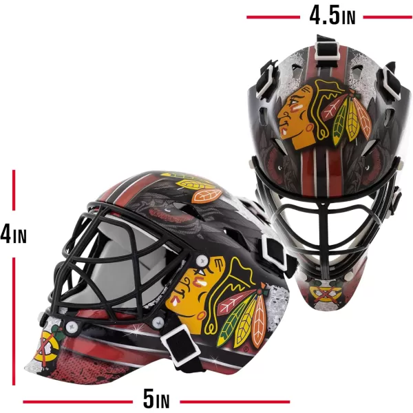 Franklin Sports NHL Team Logo Mini Hockey Goalie Mask with Case  Collectible Goalie Mask with Official NHL Logos and ColorsChicago Blackhawks