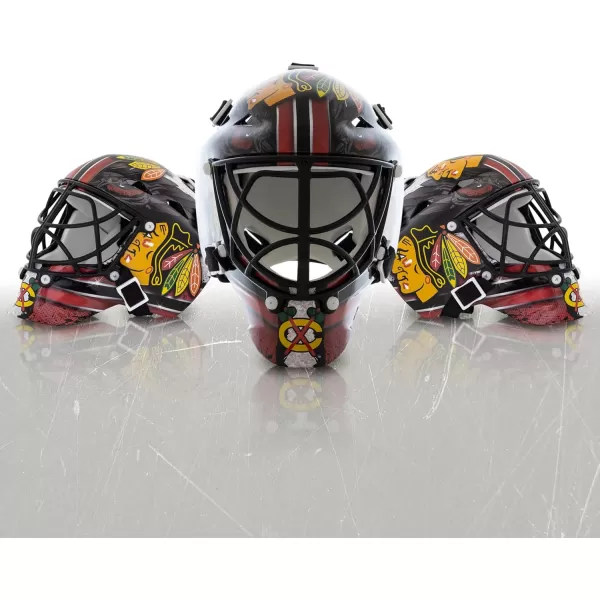 Franklin Sports NHL Team Logo Mini Hockey Goalie Mask with Case  Collectible Goalie Mask with Official NHL Logos and ColorsChicago Blackhawks