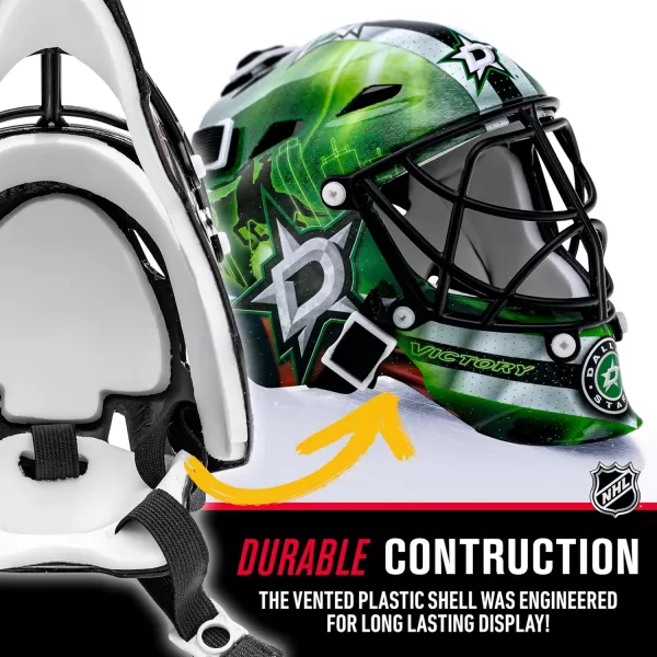 Franklin Sports NHL Team Logo Mini Hockey Goalie Mask with Case  Collectible Goalie Mask with Official NHL Logos and ColorsDallas Stars