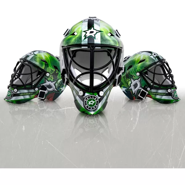 Franklin Sports NHL Team Logo Mini Hockey Goalie Mask with Case  Collectible Goalie Mask with Official NHL Logos and ColorsDallas Stars