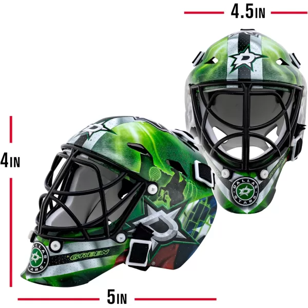 Franklin Sports NHL Team Logo Mini Hockey Goalie Mask with Case  Collectible Goalie Mask with Official NHL Logos and ColorsDallas Stars