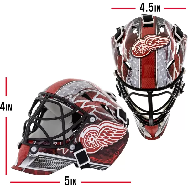 Franklin Sports NHL Team Logo Mini Hockey Goalie Mask with Case  Collectible Goalie Mask with Official NHL Logos and ColorsDetroit Red Wings