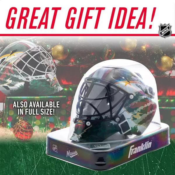 Franklin Sports NHL Team Logo Mini Hockey Goalie Mask with Case  Collectible Goalie Mask with Official NHL Logos and ColorsMinnesota Wild