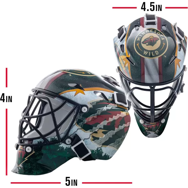 Franklin Sports NHL Team Logo Mini Hockey Goalie Mask with Case  Collectible Goalie Mask with Official NHL Logos and ColorsMinnesota Wild