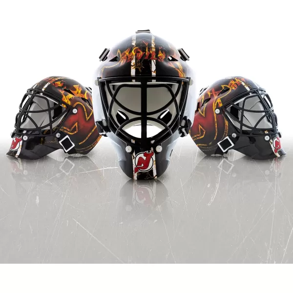 Franklin Sports NHL Team Logo Mini Hockey Goalie Mask with Case  Collectible Goalie Mask with Official NHL Logos and ColorsNew Jersey Devils