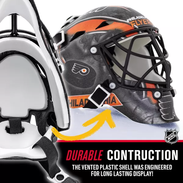Franklin Sports NHL Team Logo Mini Hockey Goalie Mask with Case  Collectible Goalie Mask with Official NHL Logos and ColorsPhiladelphia Flyers