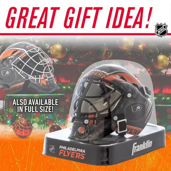 Franklin Sports NHL Team Logo Mini Hockey Goalie Mask with Case  Collectible Goalie Mask with Official NHL Logos and ColorsPhiladelphia Flyers