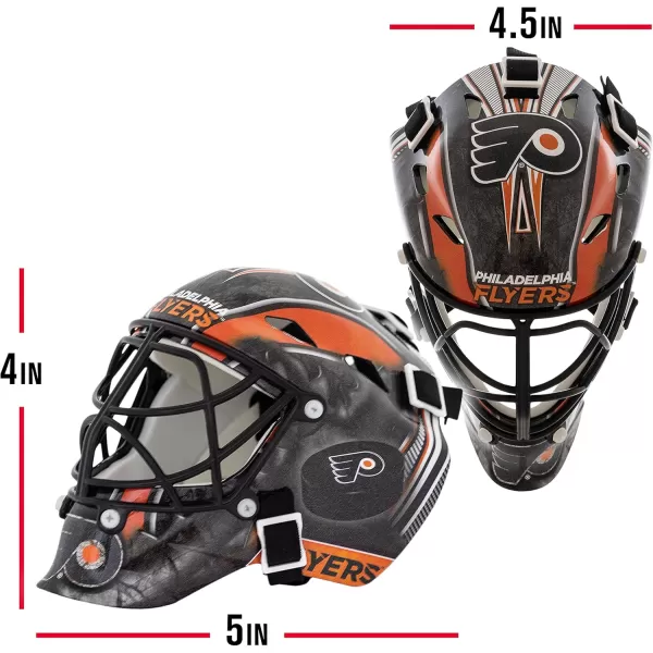 Franklin Sports NHL Team Logo Mini Hockey Goalie Mask with Case  Collectible Goalie Mask with Official NHL Logos and ColorsPhiladelphia Flyers