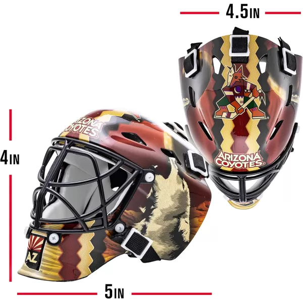 Franklin Sports NHL Team Logo Mini Hockey Goalie Mask with Case  Collectible Goalie Mask with Official NHL Logos and ColorsPhoenix Coyotes