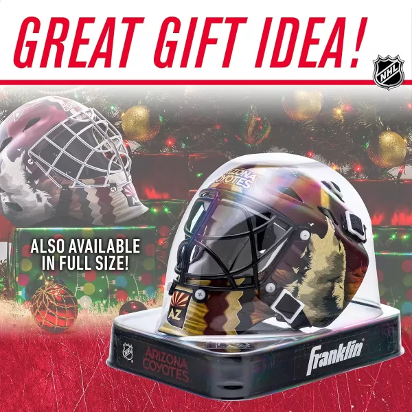 Franklin Sports NHL Team Logo Mini Hockey Goalie Mask with Case  Collectible Goalie Mask with Official NHL Logos and ColorsPhoenix Coyotes