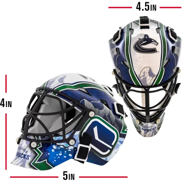 Franklin Sports NHL Team Logo Mini Hockey Goalie Mask with Case  Collectible Goalie Mask with Official NHL Logos and ColorsVancouver Canucks