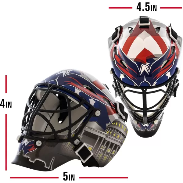 Franklin Sports NHL Team Logo Mini Hockey Goalie Mask with Case  Collectible Goalie Mask with Official NHL Logos and ColorsWashington Capitals