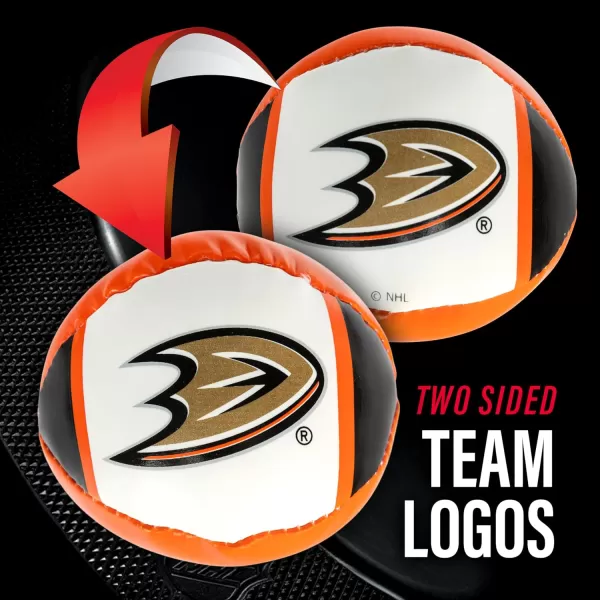 Franklin Sports NHL Team Mini Soft Hockey Stick Set  NHL Team Soft Foam Mini Hockey Stick and Ball  Great Toy for KidsAnaheim Ducks