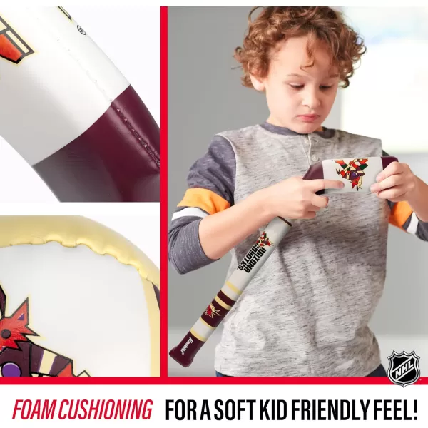 Franklin Sports NHL Team Mini Soft Hockey Stick Set  NHL Team Soft Foam Mini Hockey Stick and Ball  Great Toy for KidsArizona Coyotes