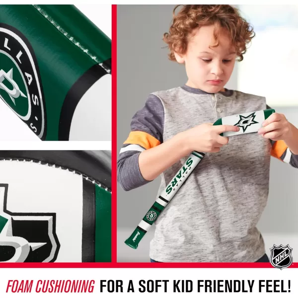 Franklin Sports NHL Team Mini Soft Hockey Stick Set  NHL Team Soft Foam Mini Hockey Stick and Ball  Great Toy for KidsDallas Stars