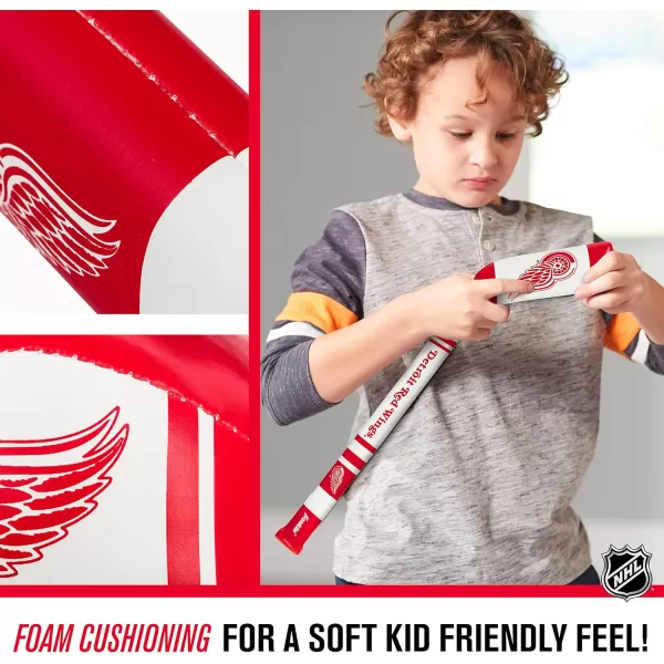 Franklin Sports NHL Team Mini Soft Hockey Stick Set  NHL Team Soft Foam Mini Hockey Stick and Ball  Great Toy for KidsDetroit Red Wings