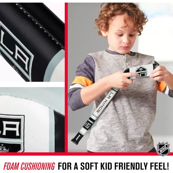 Franklin Sports NHL Team Mini Soft Hockey Stick Set  NHL Team Soft Foam Mini Hockey Stick and Ball  Great Toy for KidsLos Angeles Kings