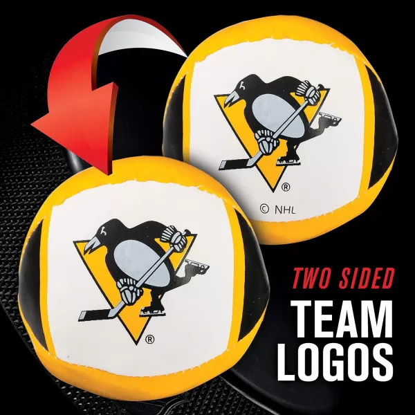Franklin Sports NHL Team Mini Soft Hockey Stick Set  NHL Team Soft Foam Mini Hockey Stick and Ball  Great Toy for KidsPittsburgh Penguins