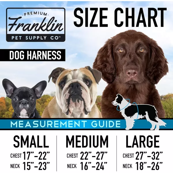Franklin Sports Pet Supply Reflective Dog Harness  Dog Training Dog Walking  AirMesh Comfort  Fit  Training Harness  SmallMedium