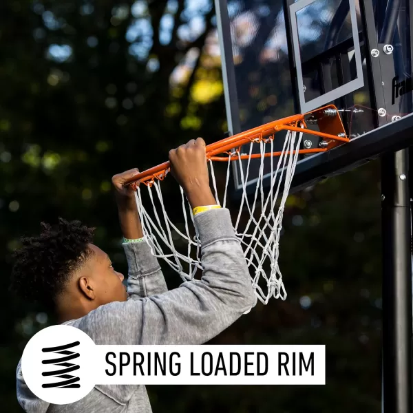 Franklin Sports Portable Driveway Basketball Hoops  Adjustable Height Outdoor Basketball Hoop Systems  44quot Inch  48quot Inch Backboard Basketball Hoops for Driveway48 Inch