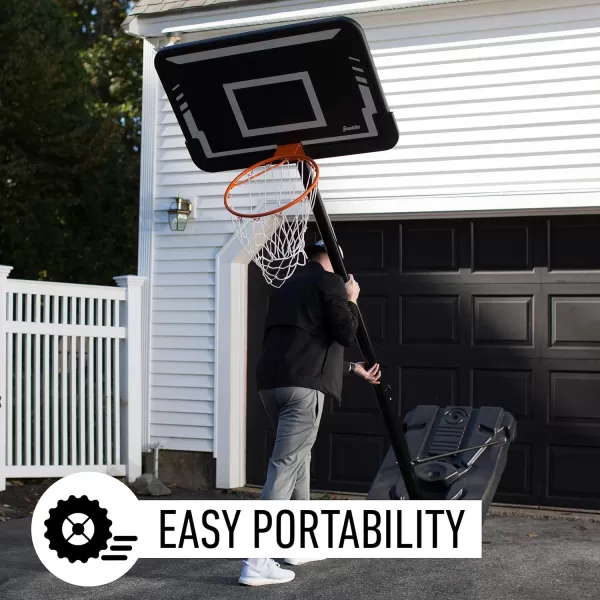 Franklin Sports Portable Driveway Basketball Hoops  Adjustable Height Outdoor Basketball Hoop Systems  44quot Inch  48quot Inch Backboard Basketball Hoops for Driveway44 Inch