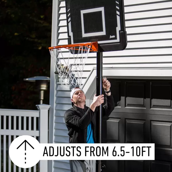 Franklin Sports Portable Driveway Basketball Hoops  Adjustable Height Outdoor Basketball Hoop Systems  44quot Inch  48quot Inch Backboard Basketball Hoops for Driveway44 Inch