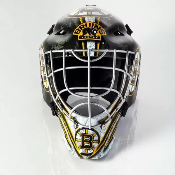Franklin Sports Team Licensed NHL Hockey Goalie Face Mask  Goalie Mask for Kids Street Hockey  Youth NHL Team Street Hockey MasksBoston Bruins