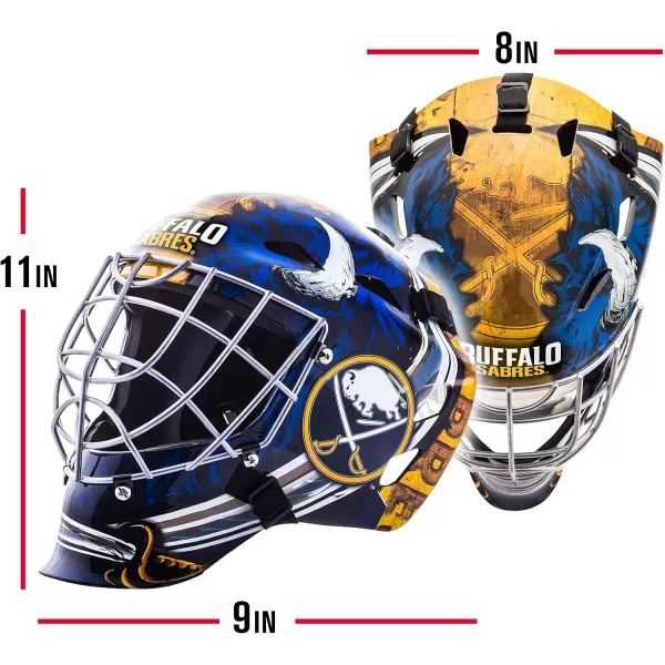 Franklin Sports Team Licensed NHL Hockey Goalie Face Mask  Goalie Mask for Kids Street Hockey  Youth NHL Team Street Hockey MasksBuffalo Sabres