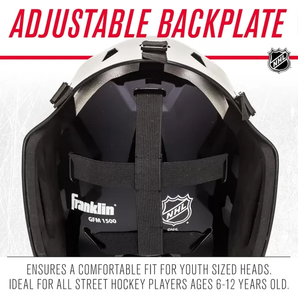 Franklin Sports Team Licensed NHL Hockey Goalie Face Mask  Goalie Mask for Kids Street Hockey  Youth NHL Team Street Hockey MasksBuffalo Sabres