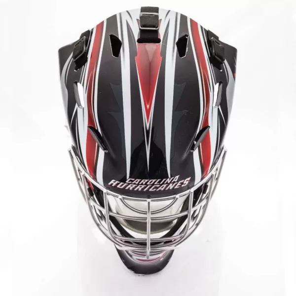 Franklin Sports Team Licensed NHL Hockey Goalie Face Mask  Goalie Mask for Kids Street Hockey  Youth NHL Team Street Hockey MasksCarolina Hurricanes