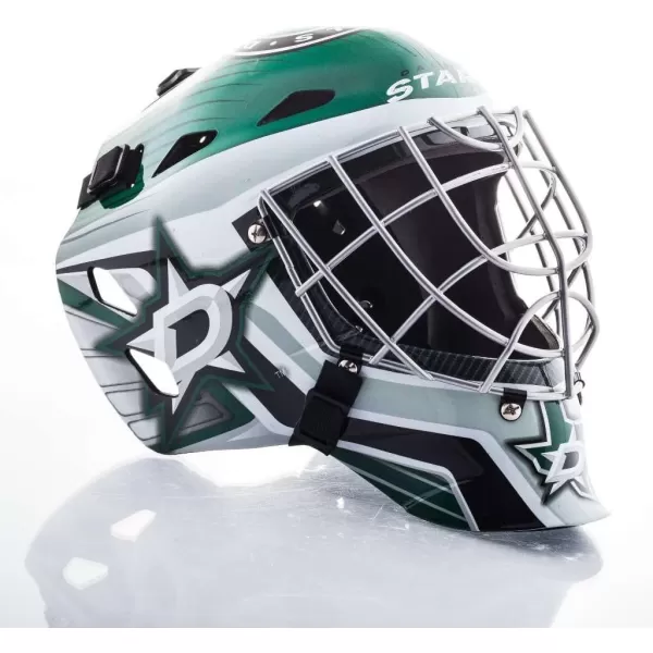 Franklin Sports Team Licensed NHL Hockey Goalie Face Mask  Goalie Mask for Kids Street Hockey  Youth NHL Team Street Hockey MasksDallas Stars