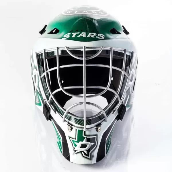 Franklin Sports Team Licensed NHL Hockey Goalie Face Mask  Goalie Mask for Kids Street Hockey  Youth NHL Team Street Hockey MasksDallas Stars