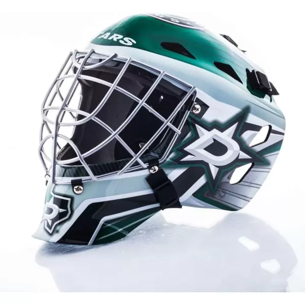 Franklin Sports Team Licensed NHL Hockey Goalie Face Mask  Goalie Mask for Kids Street Hockey  Youth NHL Team Street Hockey MasksDallas Stars