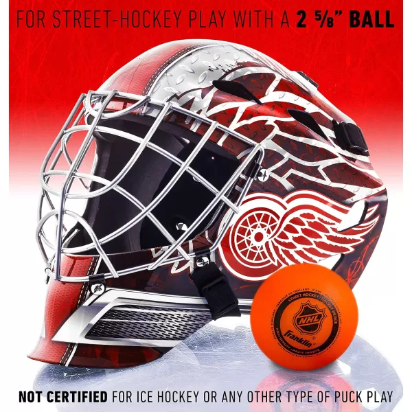 Franklin Sports Team Licensed NHL Hockey Goalie Face Mask  Goalie Mask for Kids Street Hockey  Youth NHL Team Street Hockey MasksDetroit Red Wings