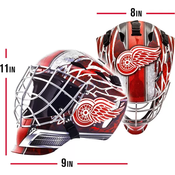 Franklin Sports Team Licensed NHL Hockey Goalie Face Mask  Goalie Mask for Kids Street Hockey  Youth NHL Team Street Hockey MasksDetroit Red Wings