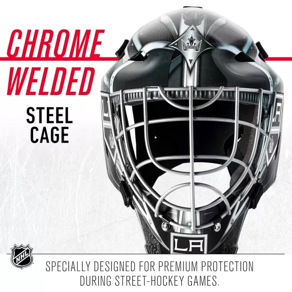 Franklin Sports Team Licensed NHL Hockey Goalie Face Mask  Goalie Mask for Kids Street Hockey  Youth NHL Team Street Hockey MasksLos Angeles Kings